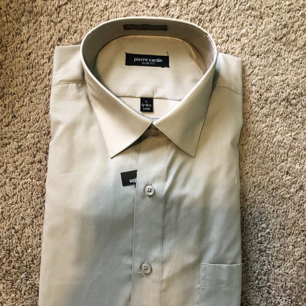 Pierre Cardin Men's Slim Fit Dress Shirt